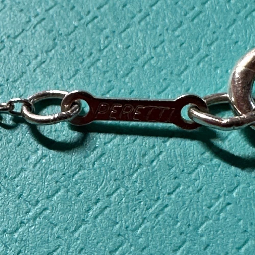 Tiffany & Co Vintage 1989 Elsa Perretti Sterling Silver Bean Necklace 18… - Picture 7 of 8